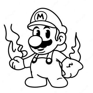 Fire Mario Fargeleggingsark