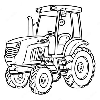 Fargeleggingsark Med Kubota Traktor 45363-37676