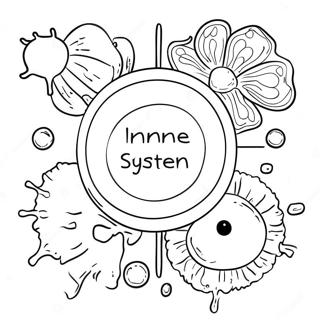 Immunsystem Diagram Fargeleggingsark 46263-38532