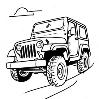 Off Road Jeep Eventyr Fargeleggingsark 46864-39006