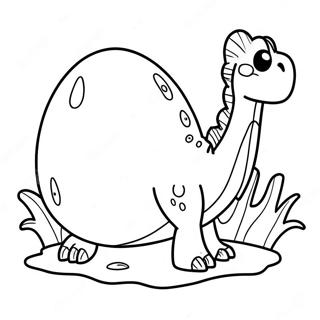 Dino Egg Fargeleggingsark