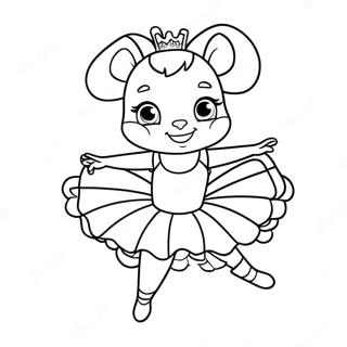 Angelina Ballerina I En Vakker Tutu Fargeleggingsark 46994-39110