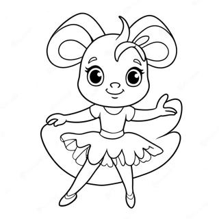 Angelina Ballerina I En Vakker Tutu Fargeleggingsark 46994-39111