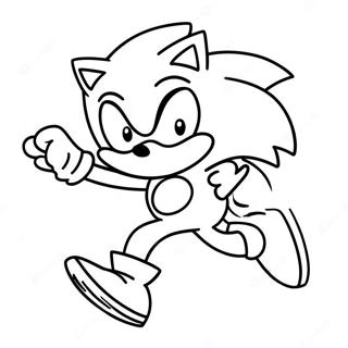 Sonic Som Loper Raskt Fargeleggingsark 47334-39390