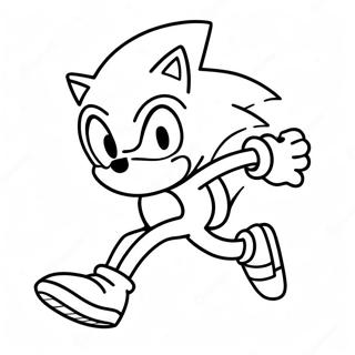 Sonic Som Loper Raskt Fargeleggingsark 47334-39391