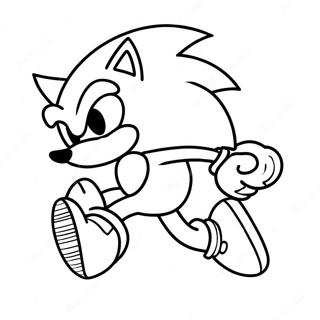 Sonic Som Loper Raskt Fargeleggingsark 47334-39392