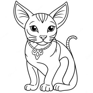 Sphynx Katt Fargeleggingsark 47383-39431