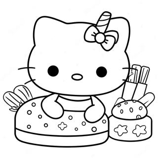 Hello Kitty Baker Deilige Godbiter Fargeleggingsark 47885-39814