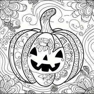 Halloween Zentangle Gresskar Fargeleggingsark 48114-39980