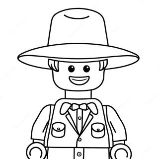 Glad Lego Person Med Hatt Fargeleggingsark 48235-40091