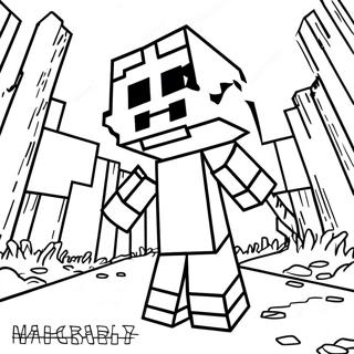 Minecraft Enhet 303 Fargeleggingsark