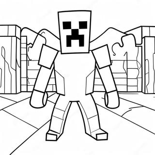 Skummel Minecraft Enhet 303 Fargeleggingsark 48705-40468