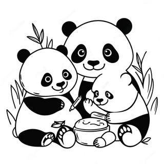 Panda Familie Fargeleggingsark 48874-40602