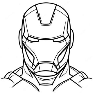 Iron Man Maske Fargeleggingsark 48924-40638