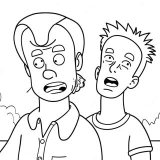 Beavis Og Butthead Fargeleggingsark