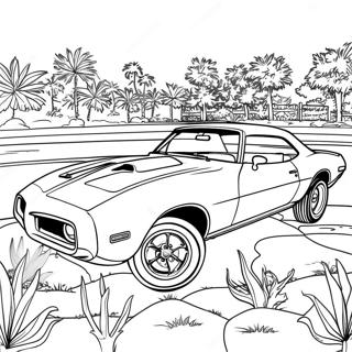 Pontiac Firebird Klassisk Fargeleggingsark 49364-40983