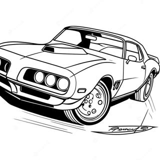 Pontiac Firebird Klassisk Fargeleggingsark 49364-41181