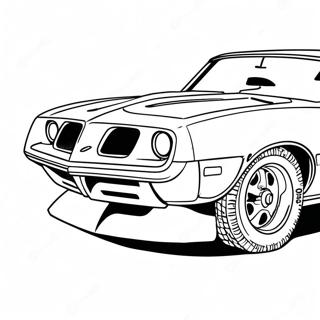 Pontiac Firebird Klassisk Fargeleggingsark 49364-41184