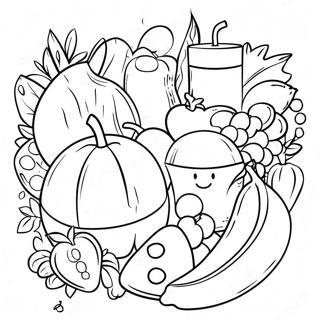 Sunne Matvalg Fargeleggingsark 49415 41236