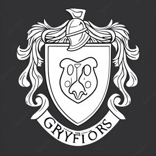 Gryffindor Hus Emblem Fargeleggingsark 49455-41050