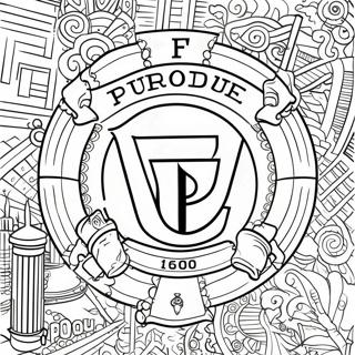 Purdue Universitet Logo Fargeleggingsark 49574-41364