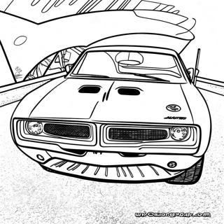 1970 Dodge Charger Racing Fargeleggingsark 49655-41428