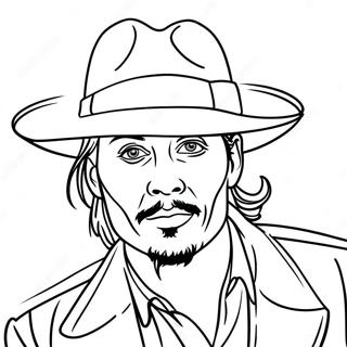 Johnny Depp Fargeleggingsark