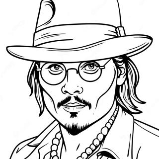 Johnny Depp Fargeleggingsark 50954-42438