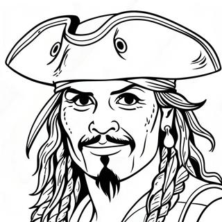 Pirater I Karibien Johnny Depp Fargeleggingsark 50955-42457