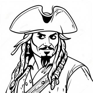 Pirater I Karibien Johnny Depp Fargeleggingsark 50955-42458