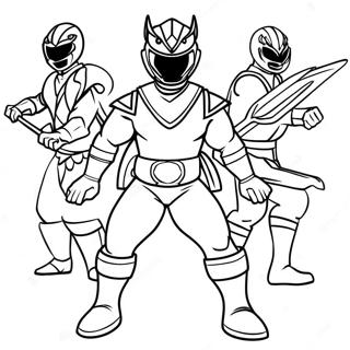 Power Rangers Samurai Fargeleggingsark