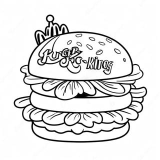 Burger King Logo Fargeleggingsark 51484-42874