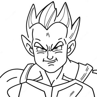 Majin Vegeta Fargeleggingsark