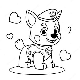 Paw Patrol Valentiner Fargeleggingsark