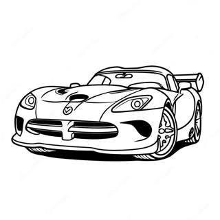 Dodge Viper Sportsbil Fargeleggingsark 52446-43626