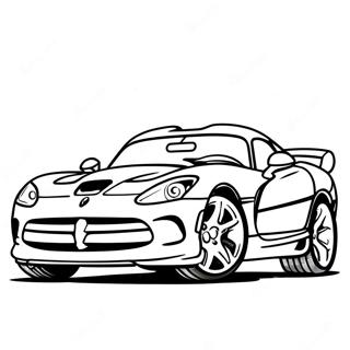 Dodge Viper Sportsbil Fargeleggingsark 52446-43627