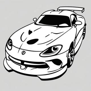 Dodge Viper I Bevegelse Fargeleggingsark 52447-43630