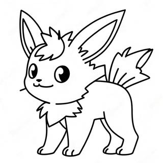 Jolteon Fargeleggingsark 52496-43662