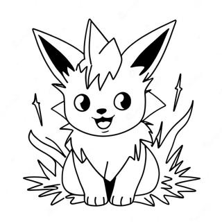 Jolteon Med Elektriske Funksjoner Fargeleggingsark 52497-43669