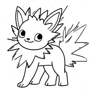 Jolteon Med Elektriske Funksjoner Fargeleggingsark 52497-43672