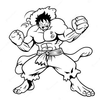 Luffy Gear 4 Snakeman Fargeleggingsark 52626-43770