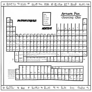 Fargerik Periodisk Tabell Aktivitet Fargeleggingsark 52717-43846