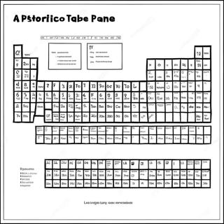 Fargerik Periodisk Tabell Aktivitet Fargeleggingsark 52717-43847