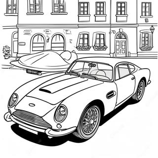 Klassisk Aston Martin Sportsbil Fargeleggingsark 52737-43862