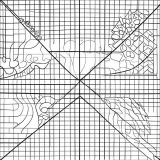 Morsom Koordinatgrid Fargeleggingsark 53027-44091