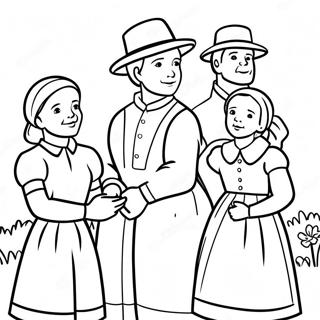 Amish Familie Samling Fargeleggingsark 53489-44439