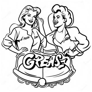 Grease Film Logo Fargeleggingsark 53618-44691