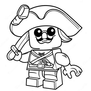 Lego Piratkaptein Fargeleggingsark 53629-44546