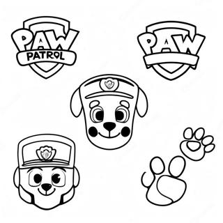 Fargerike Paw Patrol Merker Fargeleggingsark 53649-44562