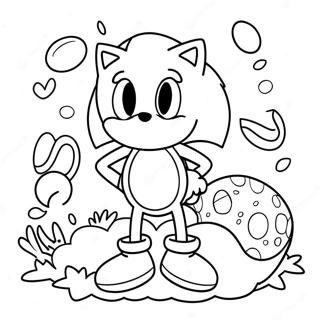 Sonic Med Paskeegg Fargeleggingsark 53849-44872